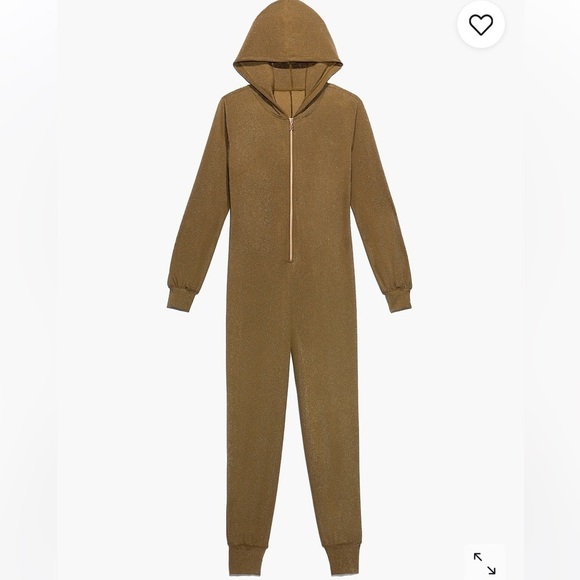 Savage X FENTY Sleep & Shine Hooded Onesie in Military Olive Green Size Small - Picture 10 of 11
